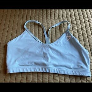 Gymshark V Neck Training bra in Turquoise XL